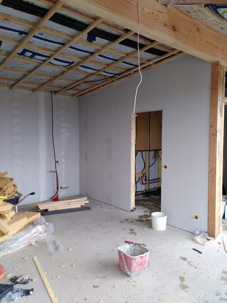 faux plafond Earthship